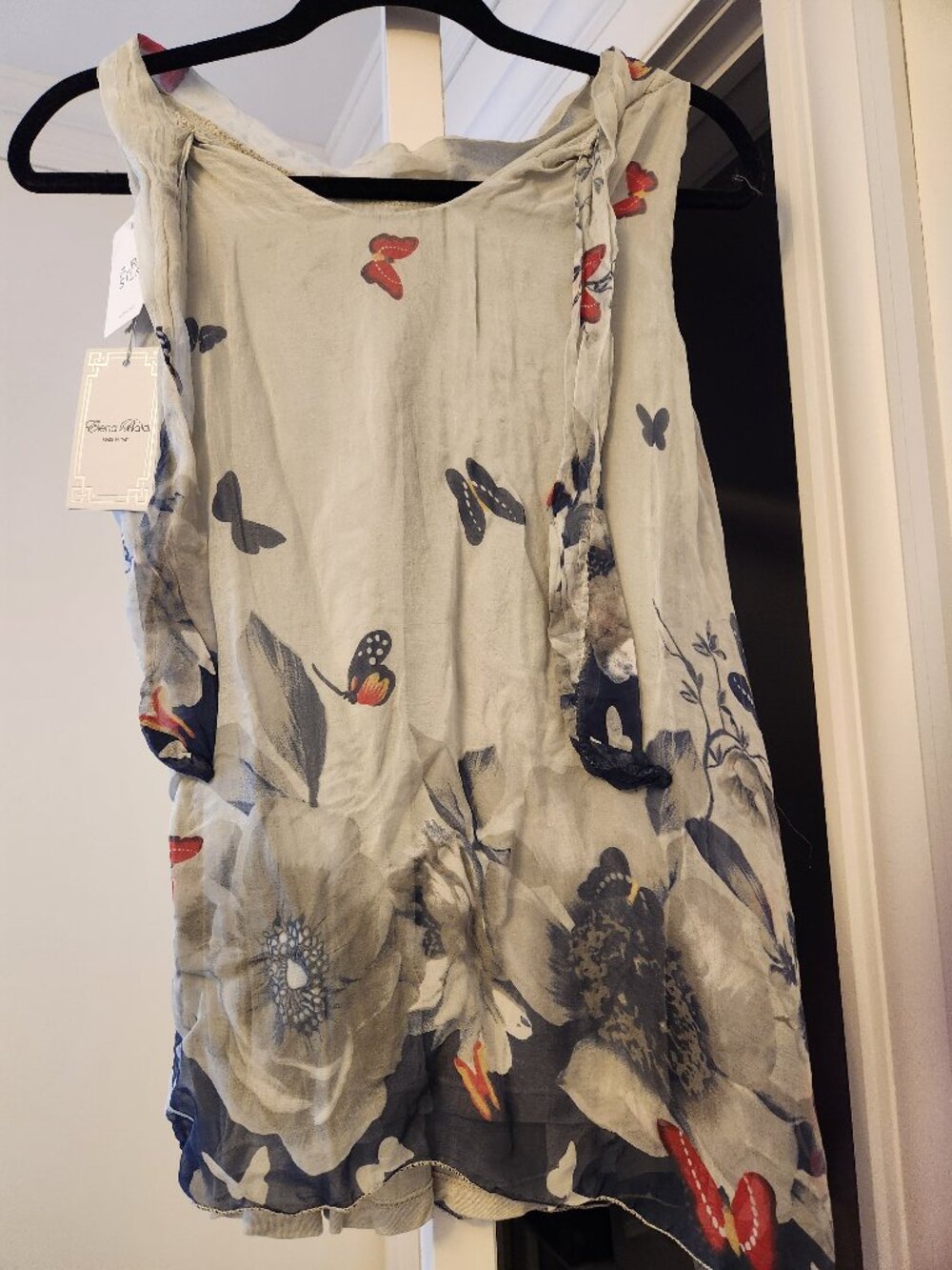 Elena Baldi Silk Sleeveless Top